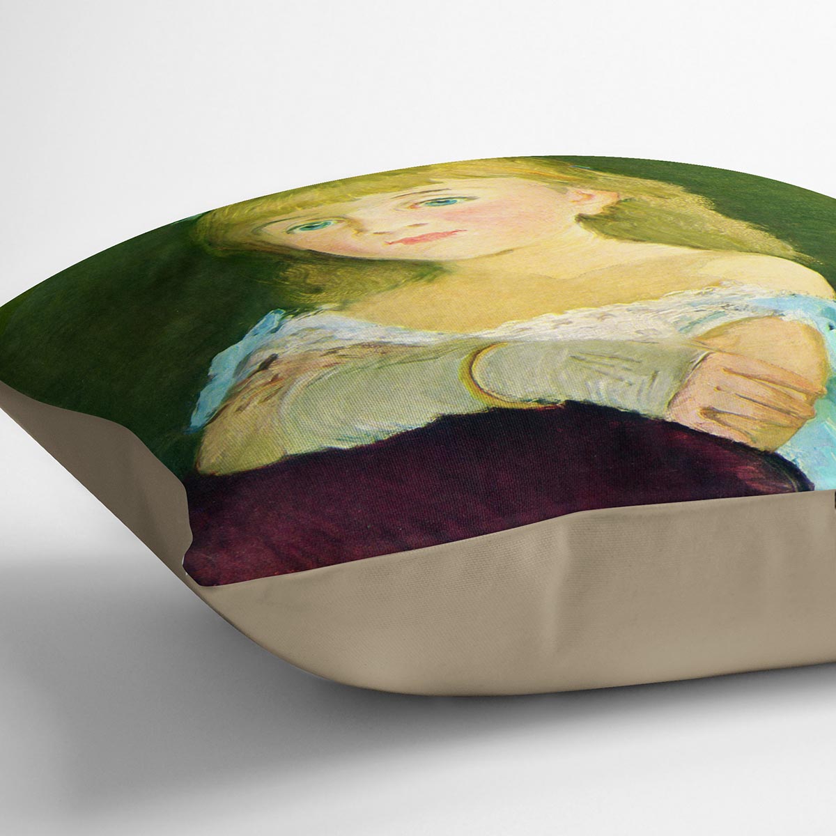 Portrait of Lina Campineanu by Manet Cushion