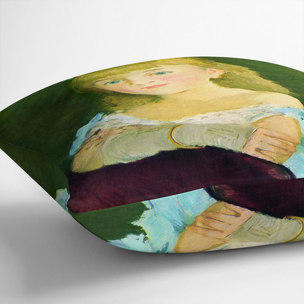 Portrait of Lina Campineanu by Manet Cushion