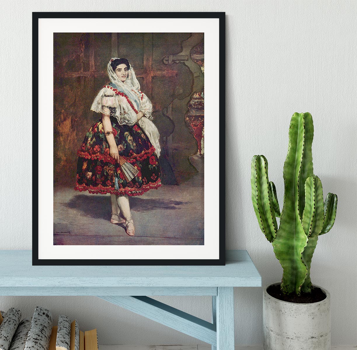 Portrait of Lola de Valence by Manet Framed Print - Canvas Art Rocks - 1