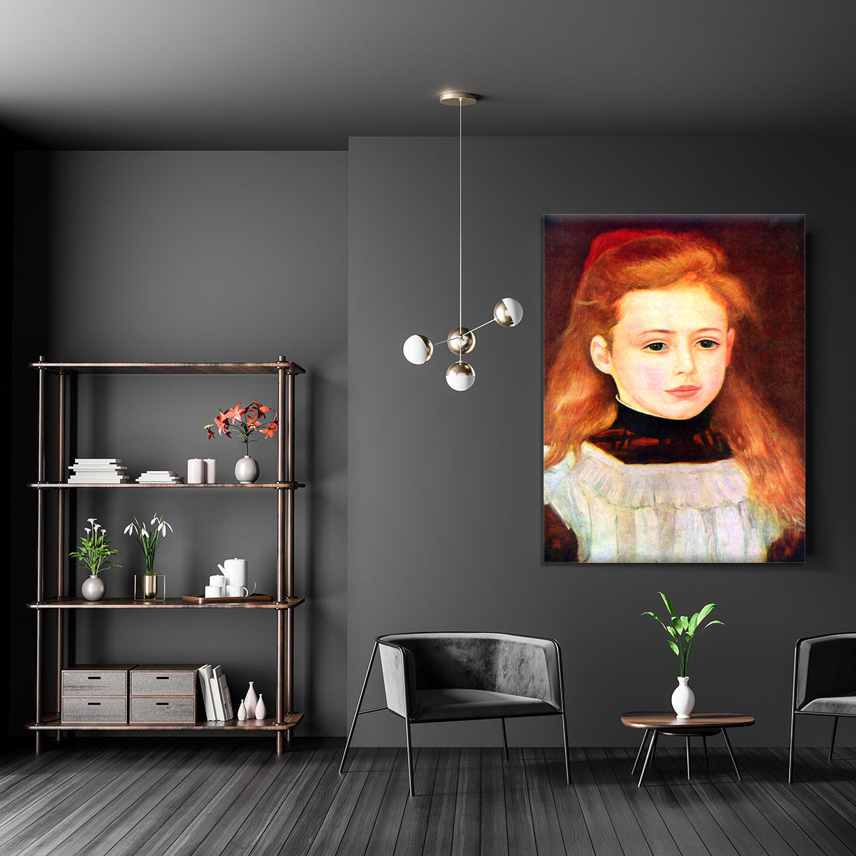 Portrait of Lucie Berard by Renoir Canvas Print or Poster - Canvas Art Rocks - 5