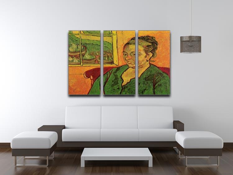 Portrait of Madame Augustine Roulin by Van Gogh 3 Split Panel Canvas Print - Canvas Art Rocks - 4
