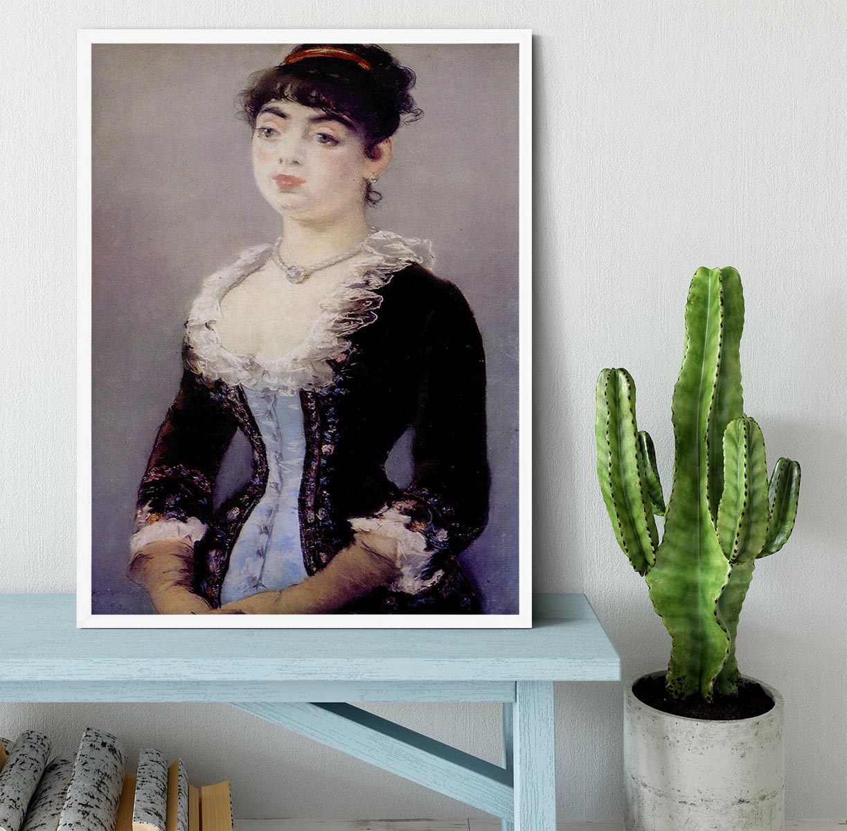 Portrait of Madame Michel LCvy by Manet Framed Print - Canvas Art Rocks -6