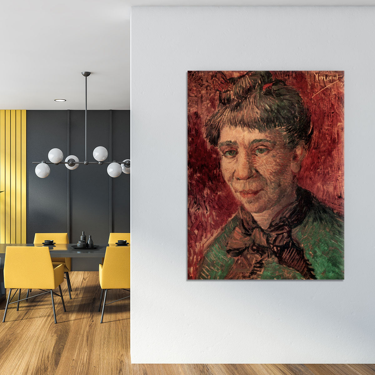 Portrait of Madame Tanguy by Van Gogh Canvas Print or Poster - Canvas Art Rocks - 4