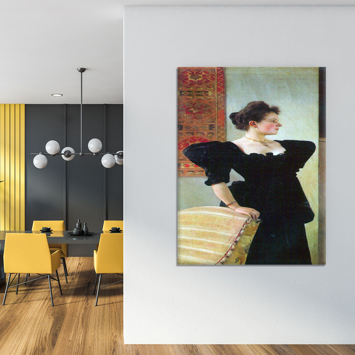 Portrait of Marie Breunig by Klimt Canvas Print or Poster - Canvas Art Rocks - 4