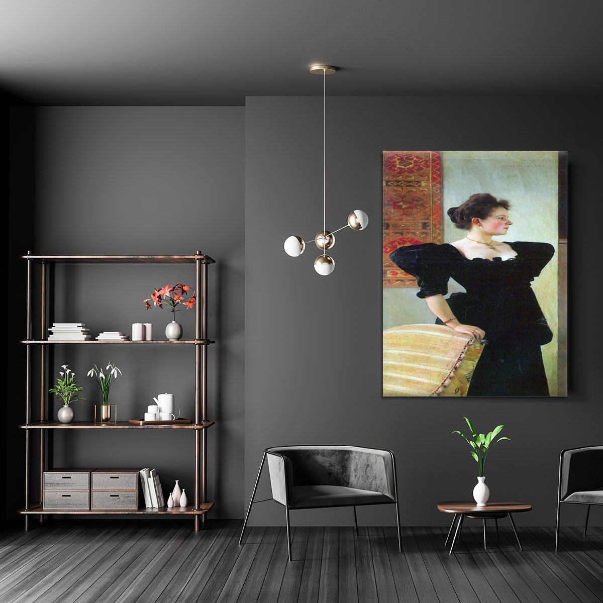 Portrait of Marie Breunig by Klimt Canvas Print or Poster - Canvas Art Rocks - 5