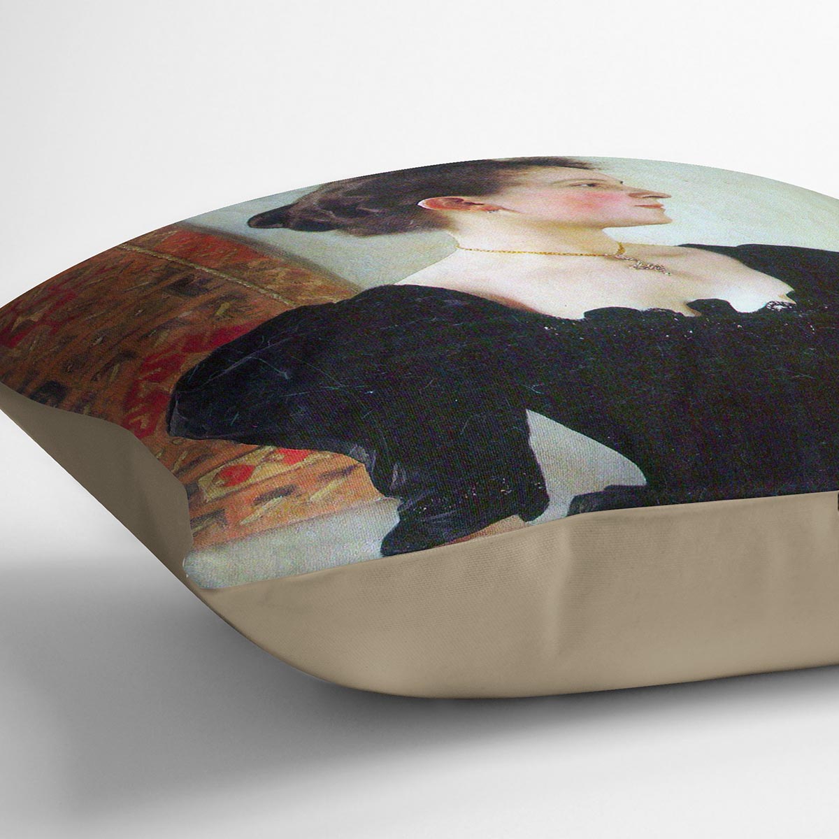 Portrait of Marie Breunig by Klimt Cushion