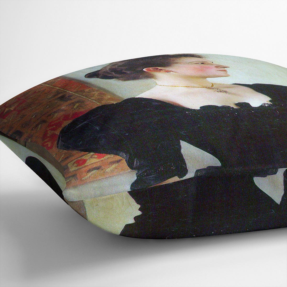 Portrait of Marie Breunig by Klimt Cushion