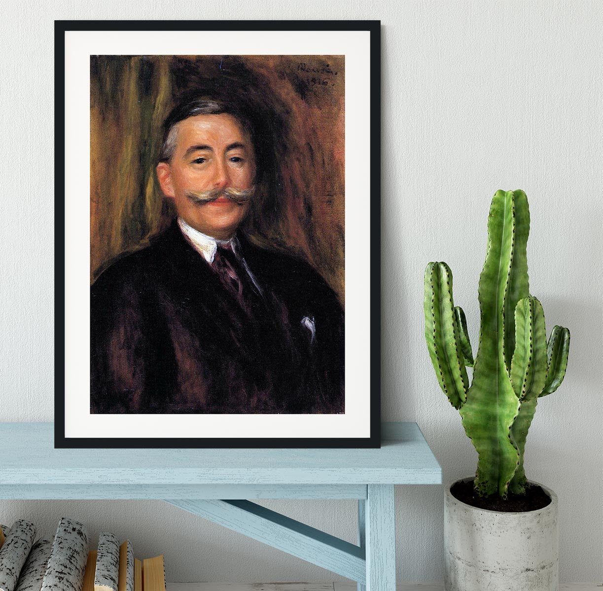 Portrait of Maurice Gangnat by Renoir Framed Print - Canvas Art Rocks - 1