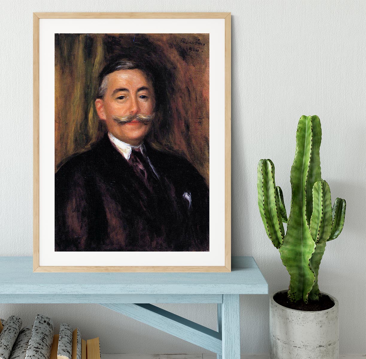Portrait of Maurice Gangnat by Renoir Framed Print - Canvas Art Rocks - 3