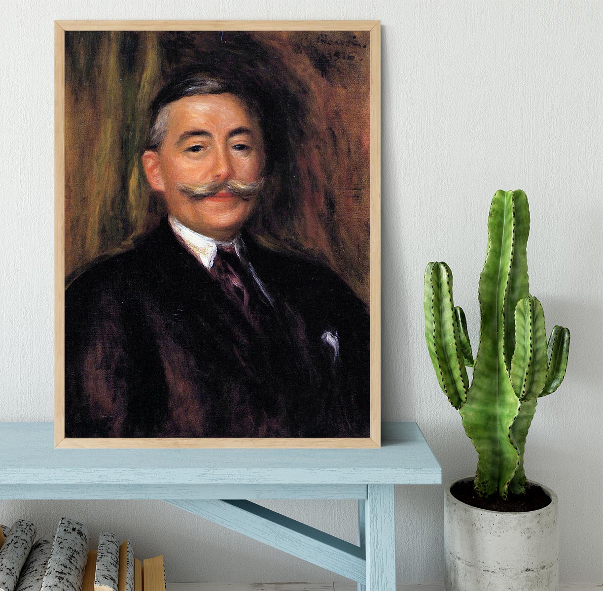 Portrait of Maurice Gangnat by Renoir Framed Print - Canvas Art Rocks - 4