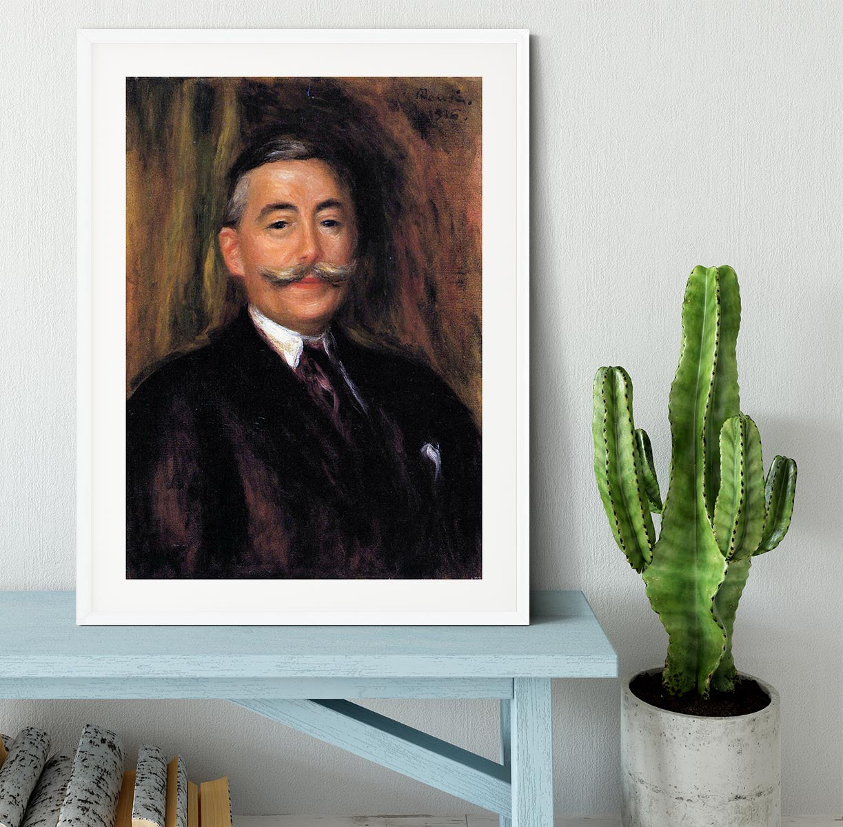 Portrait of Maurice Gangnat by Renoir Framed Print - Canvas Art Rocks - 5