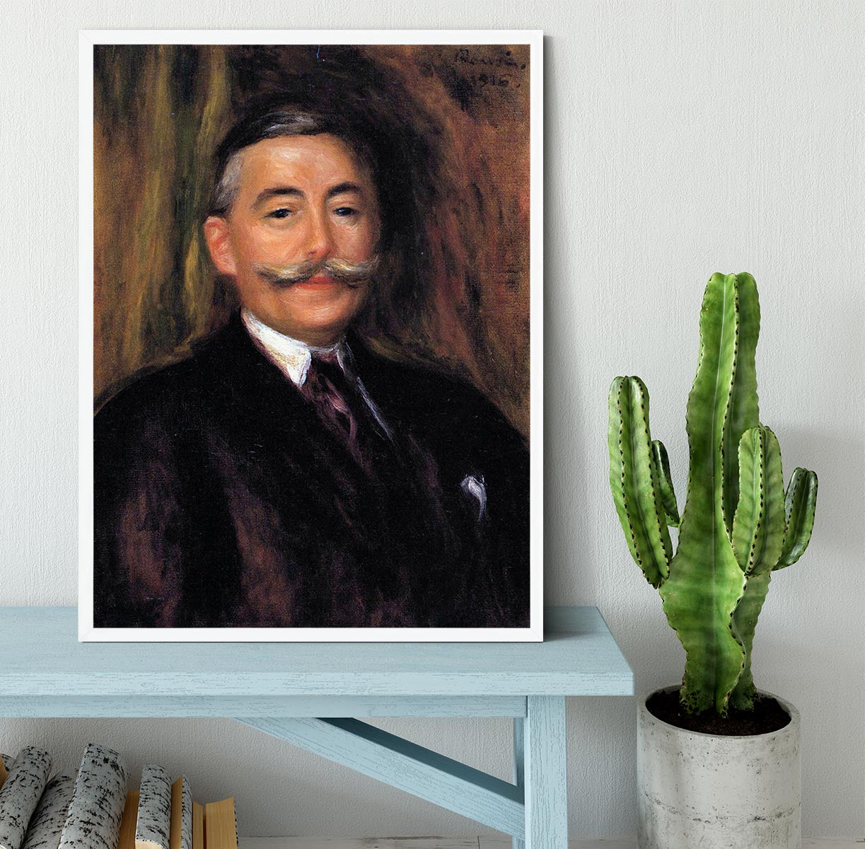 Portrait of Maurice Gangnat by Renoir Framed Print - Canvas Art Rocks -6