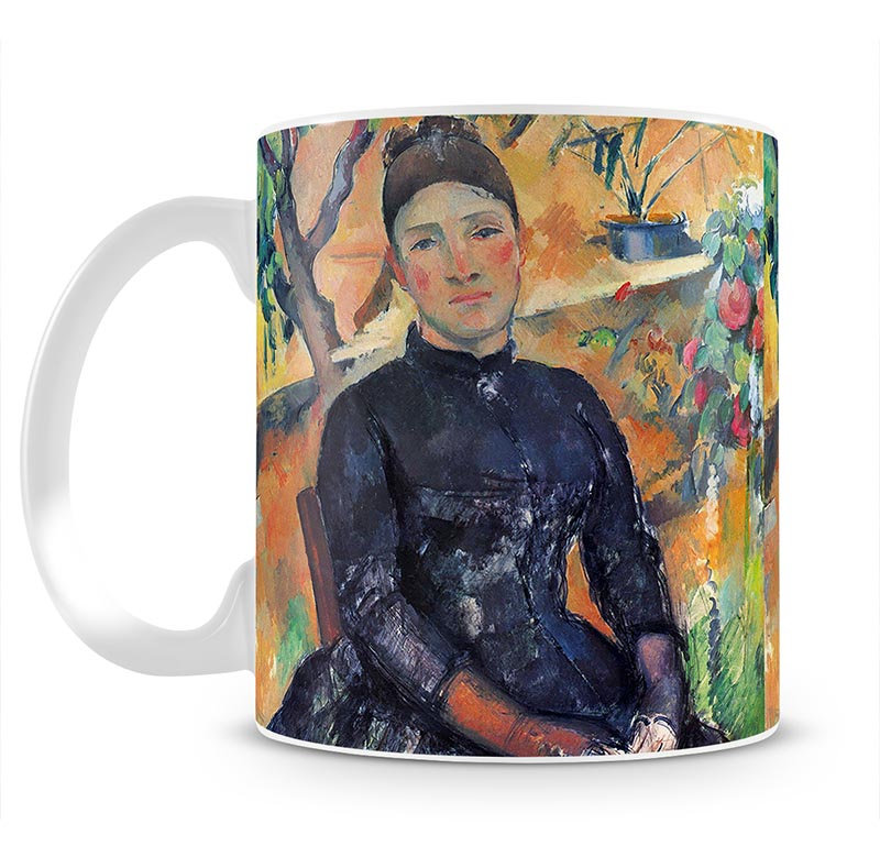 Portrait of Mme CÇzanne in the greenhouse by Cezanne Mug - Canvas Art Rocks - 1