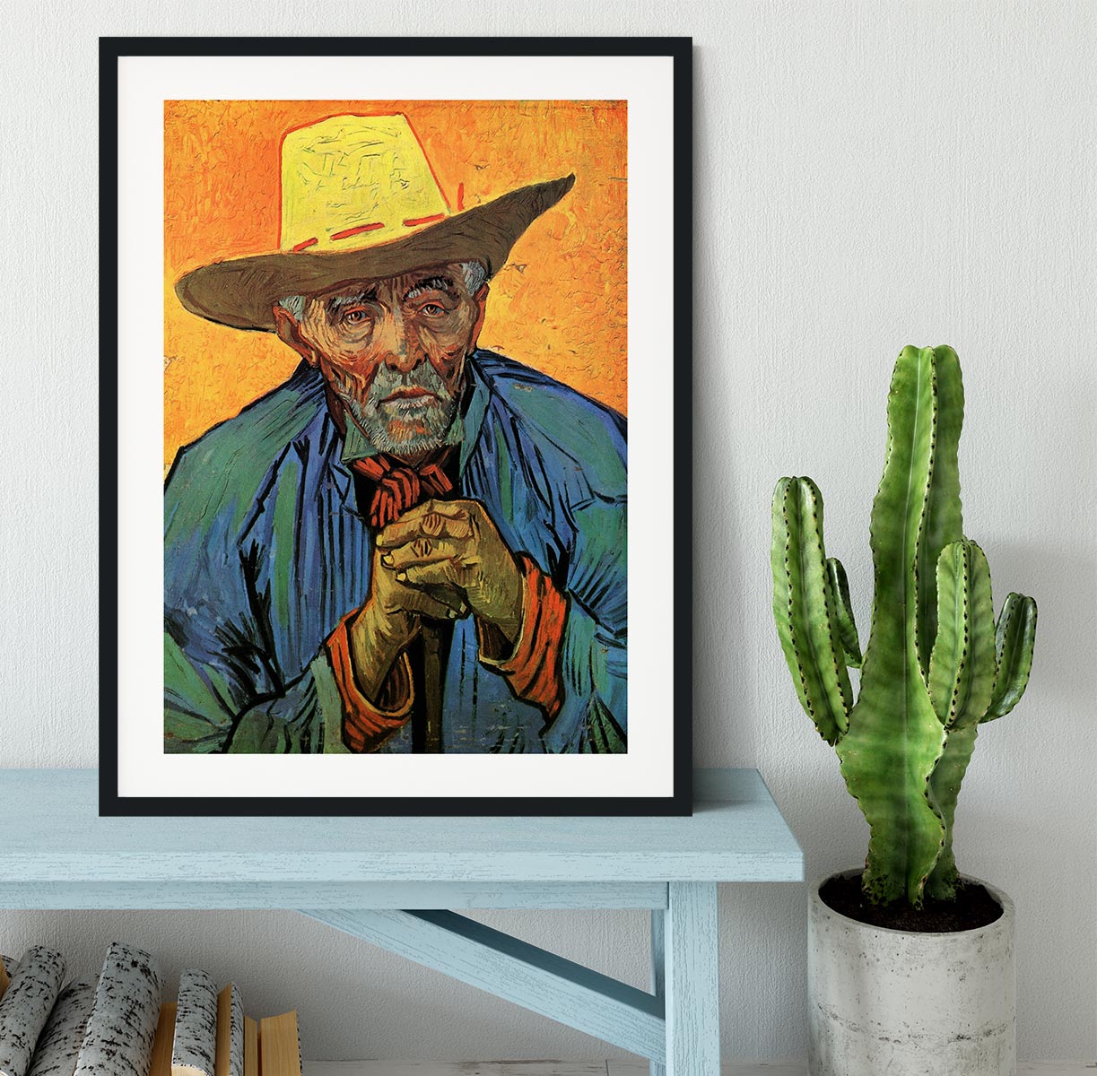 Portrait of Patience Escalier by Van Gogh Framed Print - Canvas Art Rocks - 1
