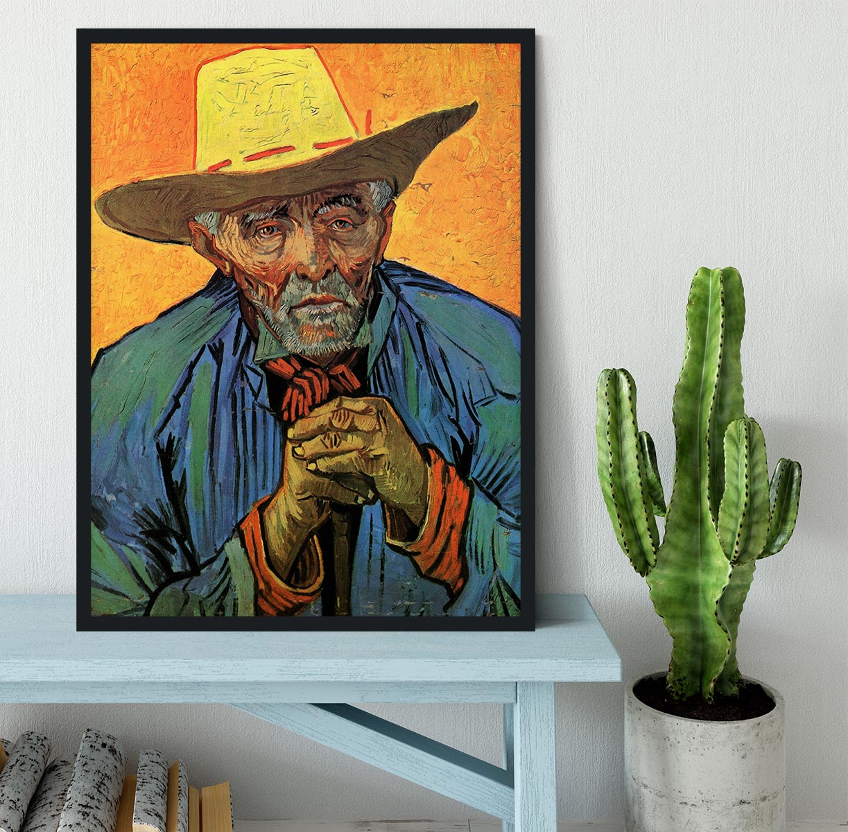 Portrait of Patience Escalier by Van Gogh Framed Print - Canvas Art Rocks - 2