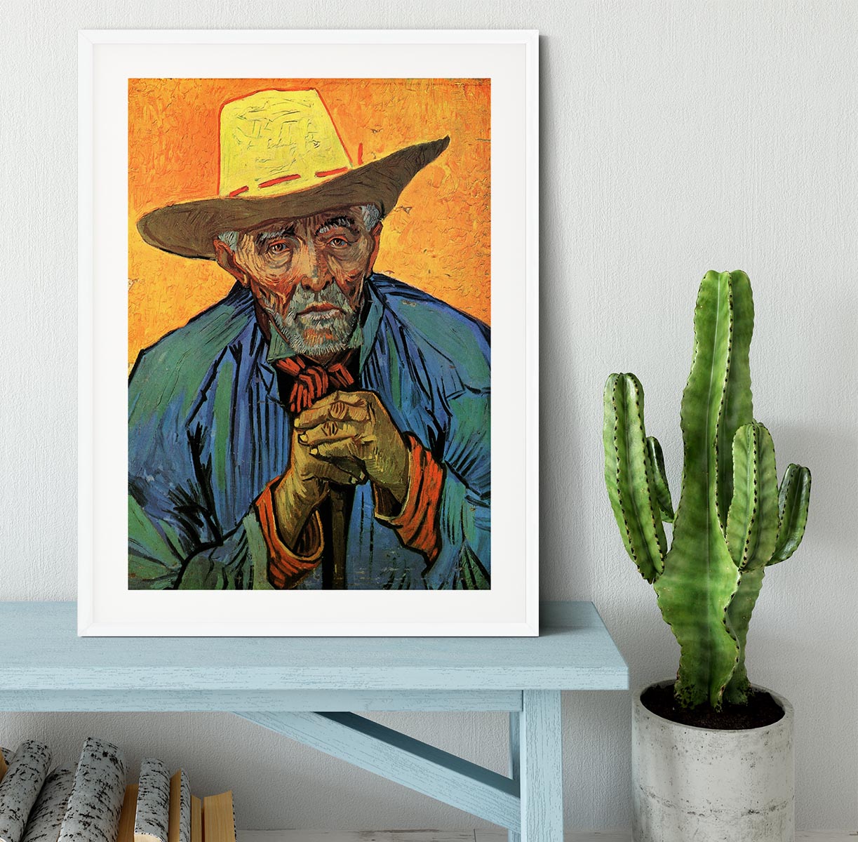 Portrait of Patience Escalier by Van Gogh Framed Print - Canvas Art Rocks - 5