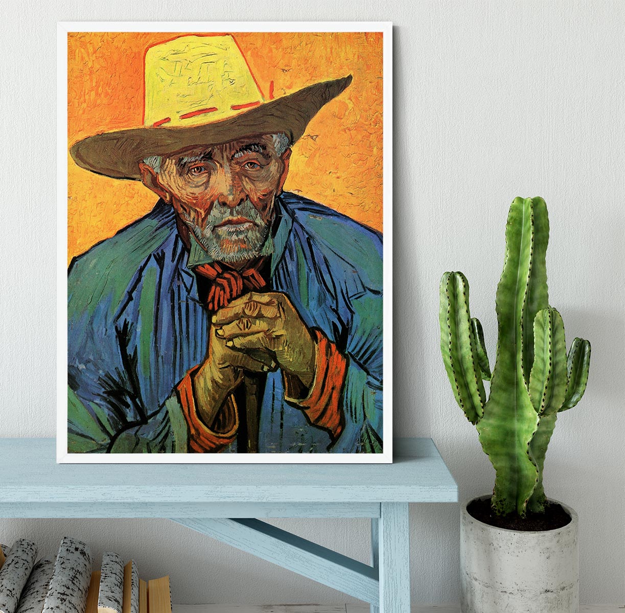 Portrait of Patience Escalier by Van Gogh Framed Print - Canvas Art Rocks -6