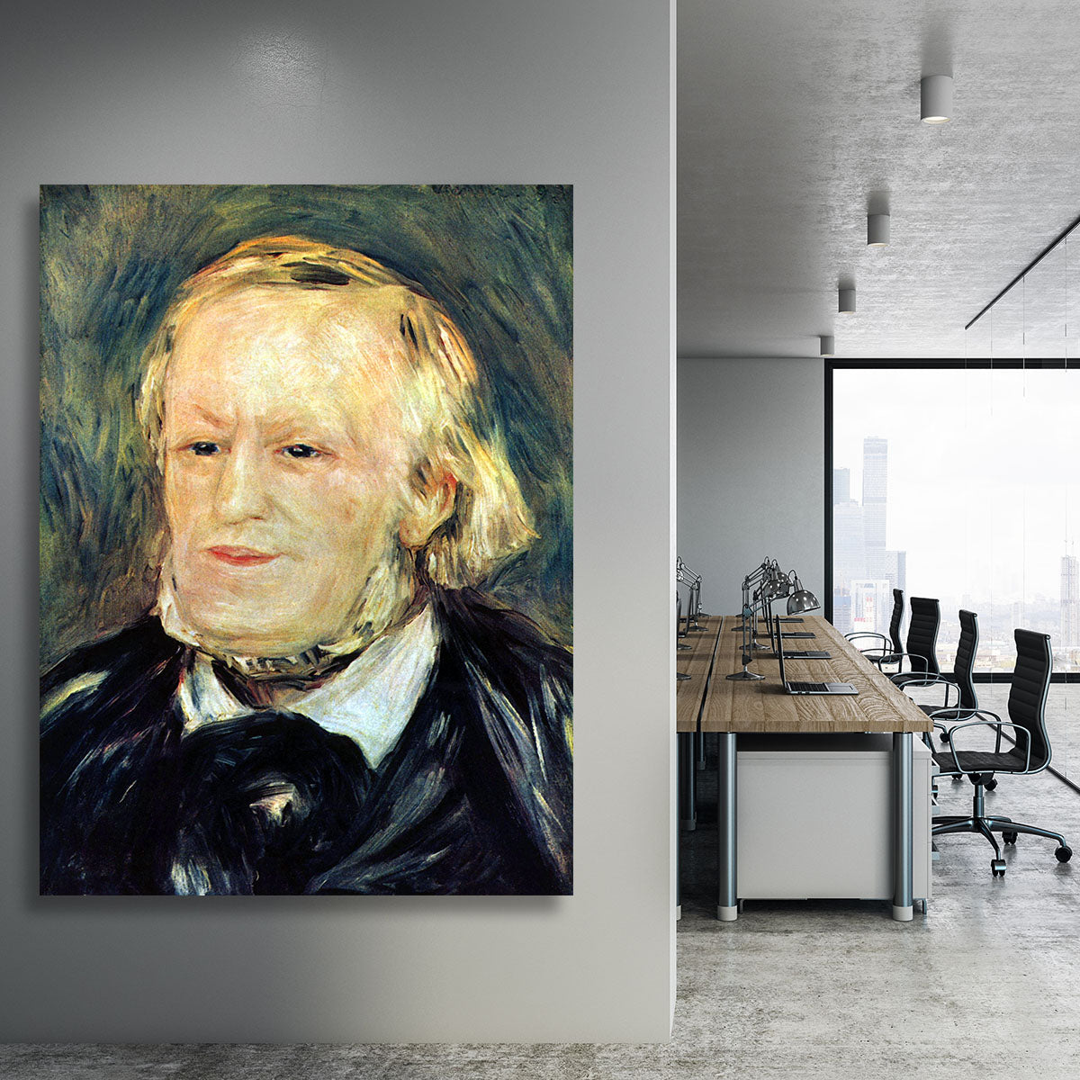 Portrait of Richard Wagner by Renoir Canvas Print or Poster - Canvas Art Rocks - 3