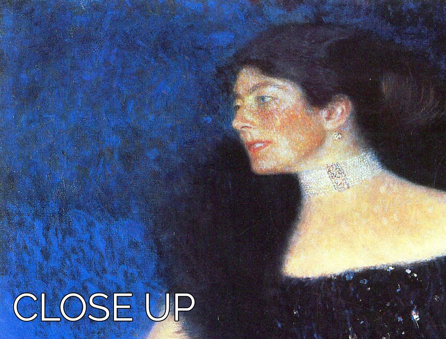 Portrait of Rose von Rosthorn Friedmann by Klimt 3 Split Panel Canvas Print - Canvas Art Rocks - 3