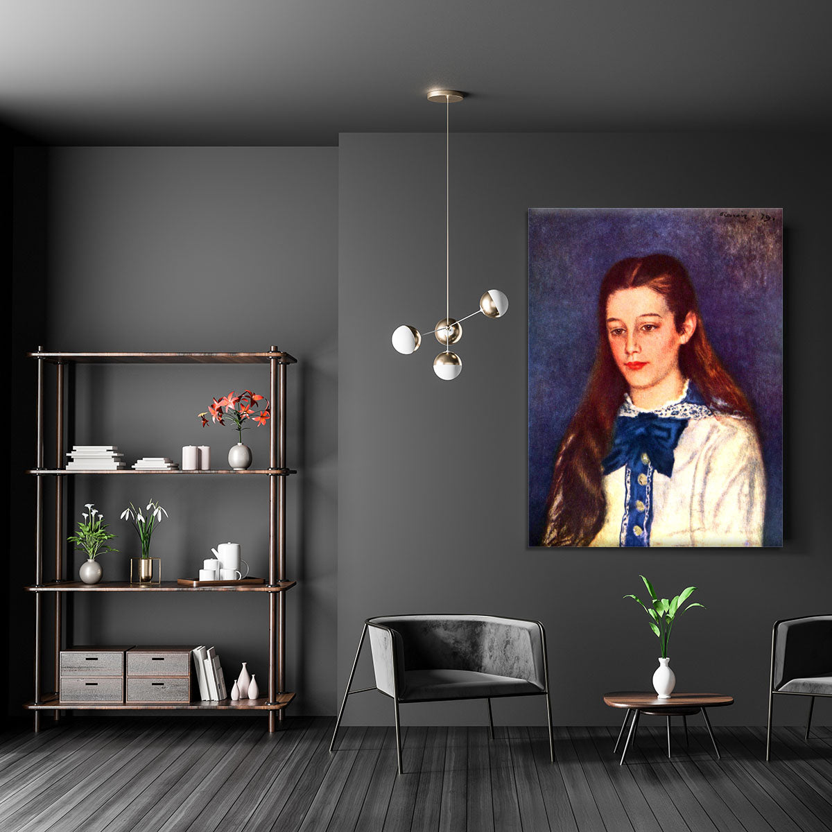 Portrait of Therese Berard by Renoir Canvas Print or Poster - Canvas Art Rocks - 5