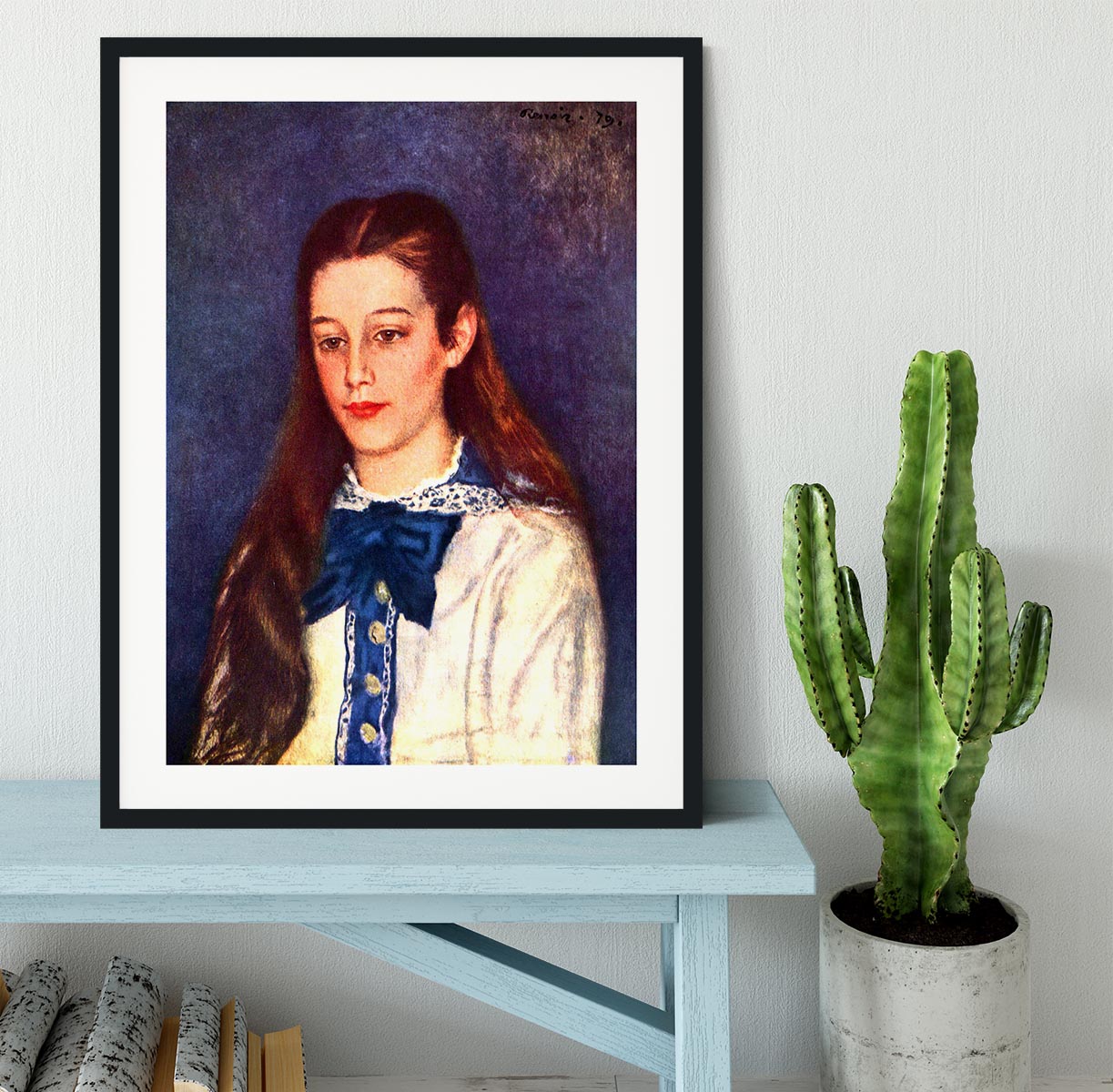 Portrait of Therese Berard by Renoir Framed Print - Canvas Art Rocks - 1