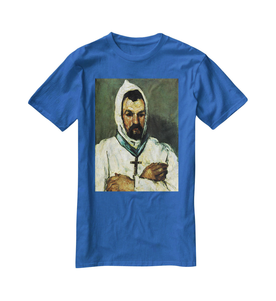 Portrait of Uncle Dominique as a monk by Cezanne T-Shirt - Canvas Art Rocks - 2