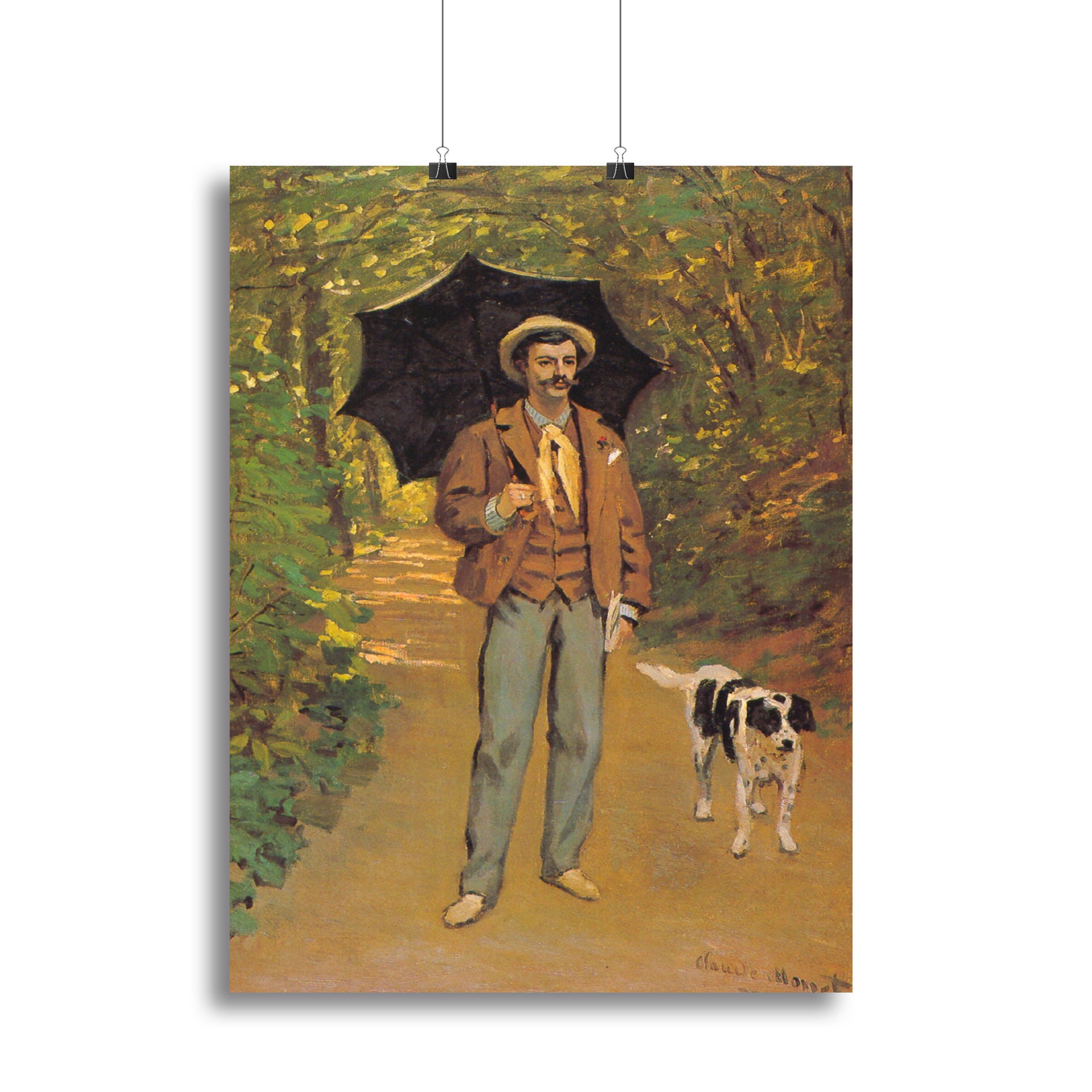 Portrait of Victor Jacquemont by Monet Canvas Print or Poster - Canvas Art Rocks - 2