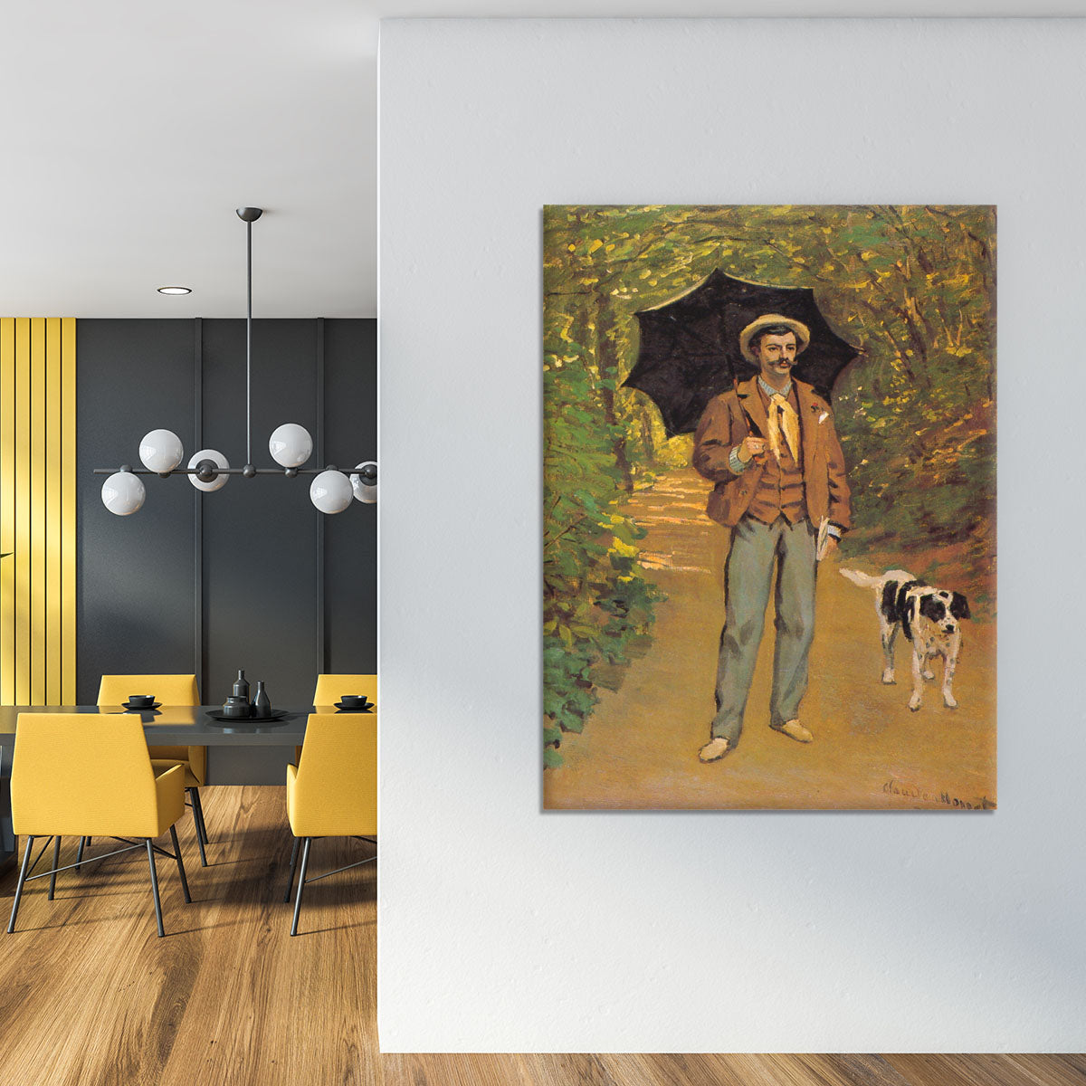 Portrait of Victor Jacquemont by Monet Canvas Print or Poster - Canvas Art Rocks - 4