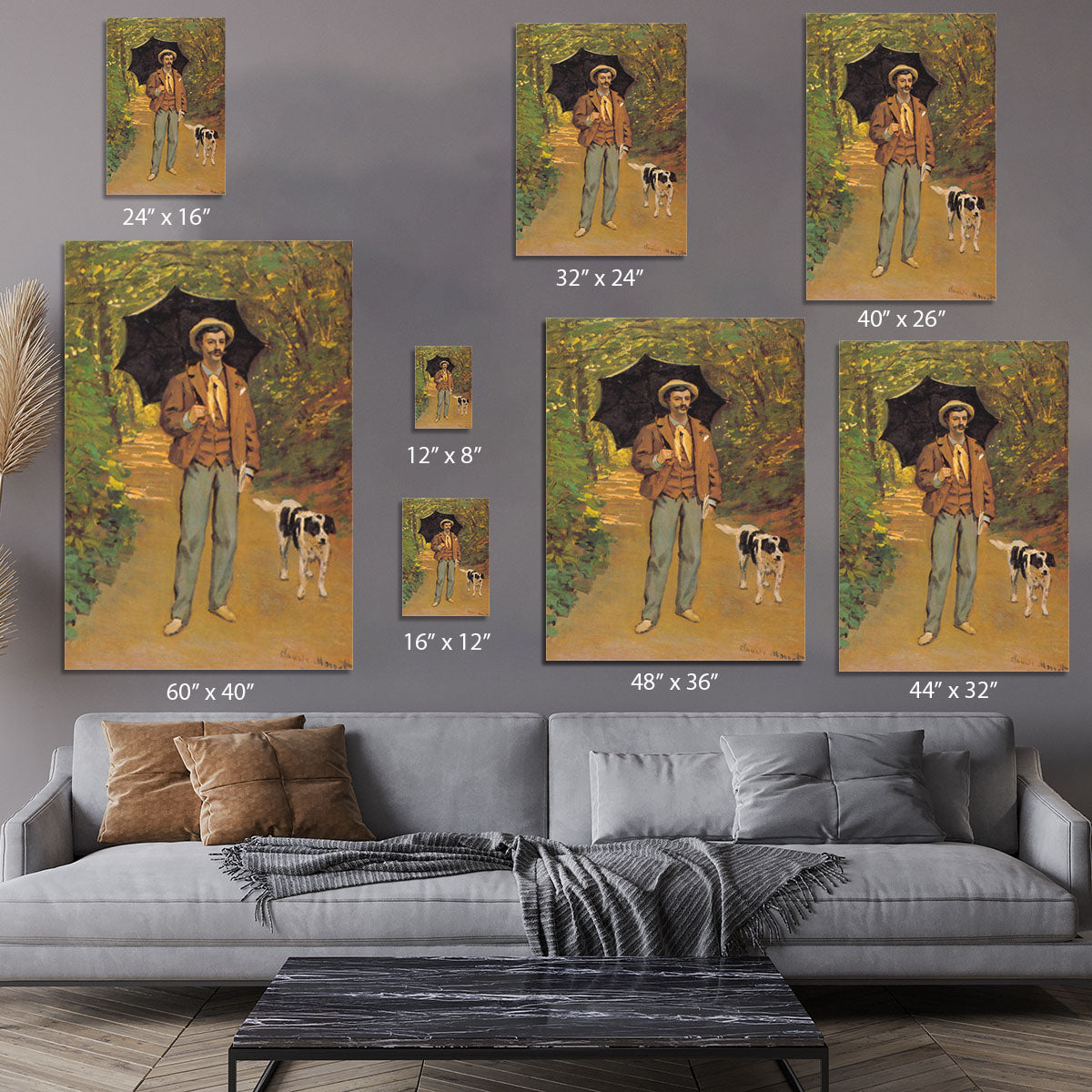 Portrait of Victor Jacquemont by Monet Canvas Print or Poster - Canvas Art Rocks - 7