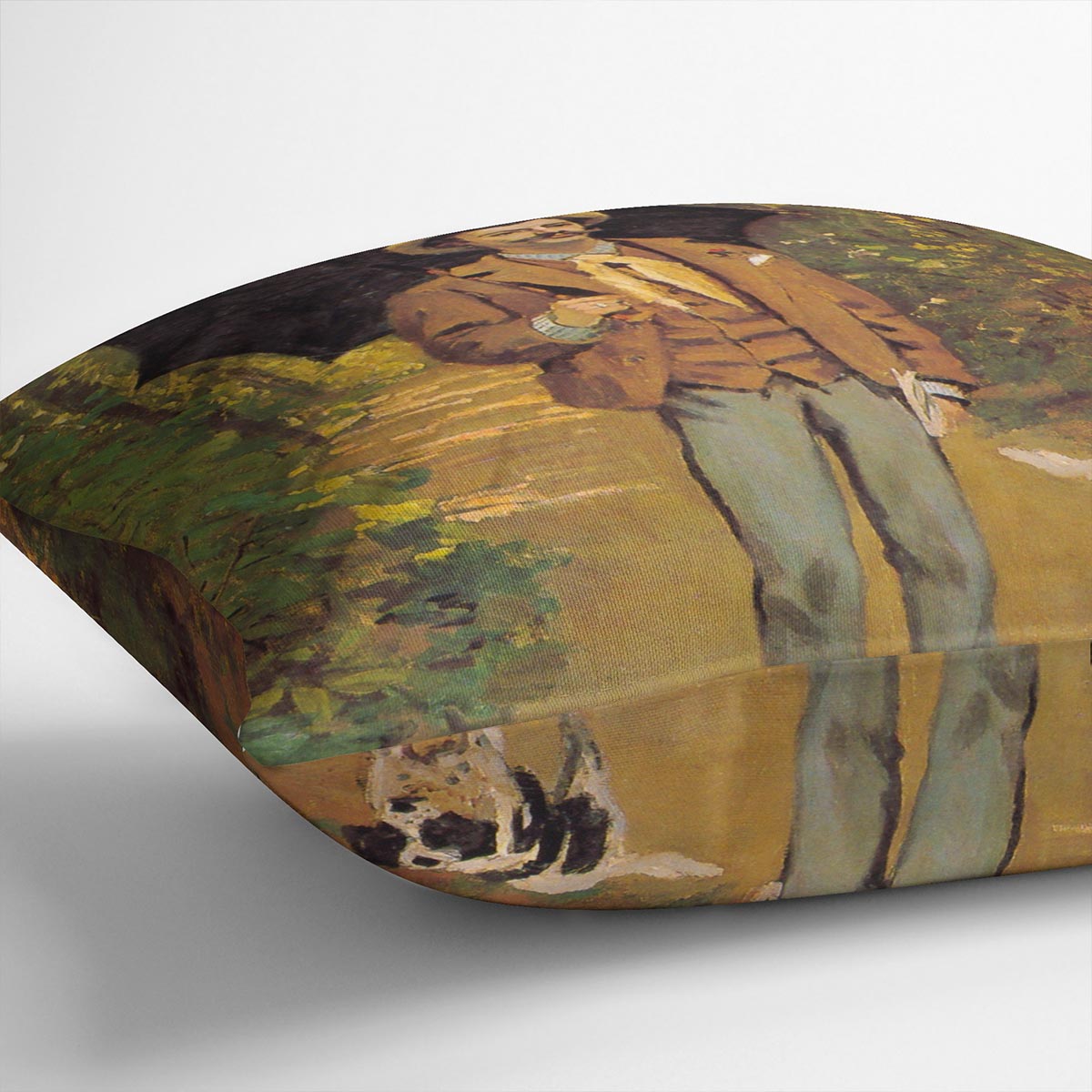 Portrait of Victor Jacquemont by Monet Cushion