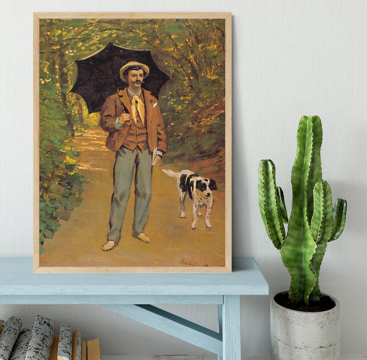 Portrait of Victor Jacquemont by Monet Framed Print - Canvas Art Rocks - 4