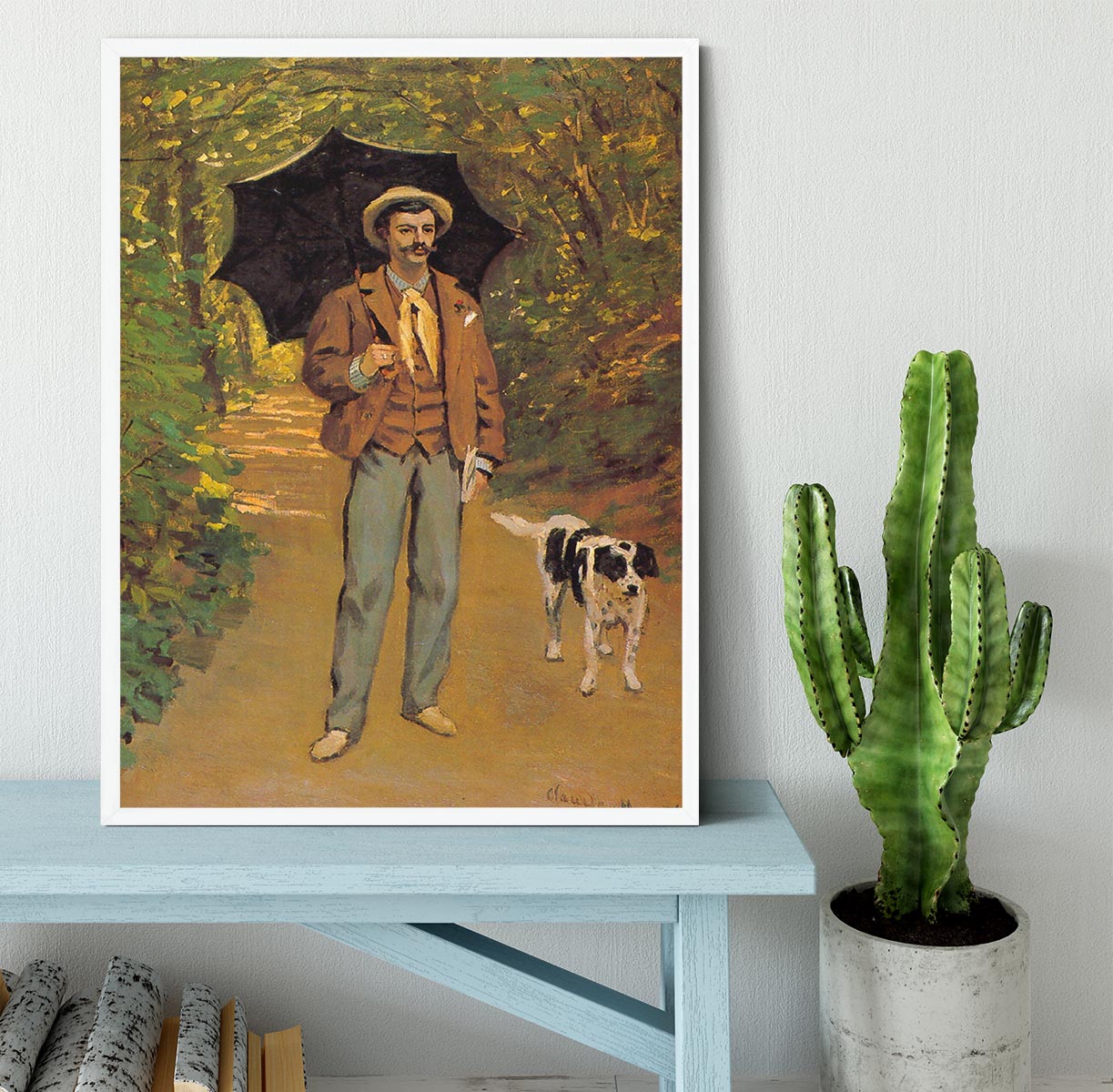 Portrait of Victor Jacquemont by Monet Framed Print - Canvas Art Rocks -6