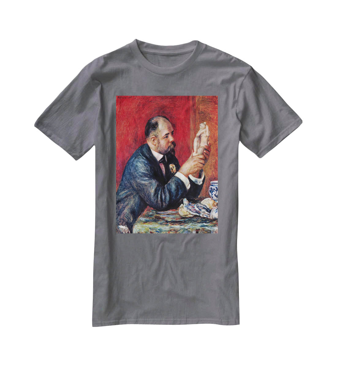 Portrait of Vollard by Renoir T-Shirt - Canvas Art Rocks - 3