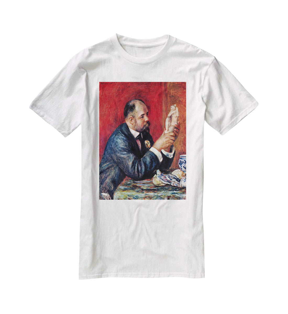 Portrait of Vollard by Renoir T-Shirt - Canvas Art Rocks - 5