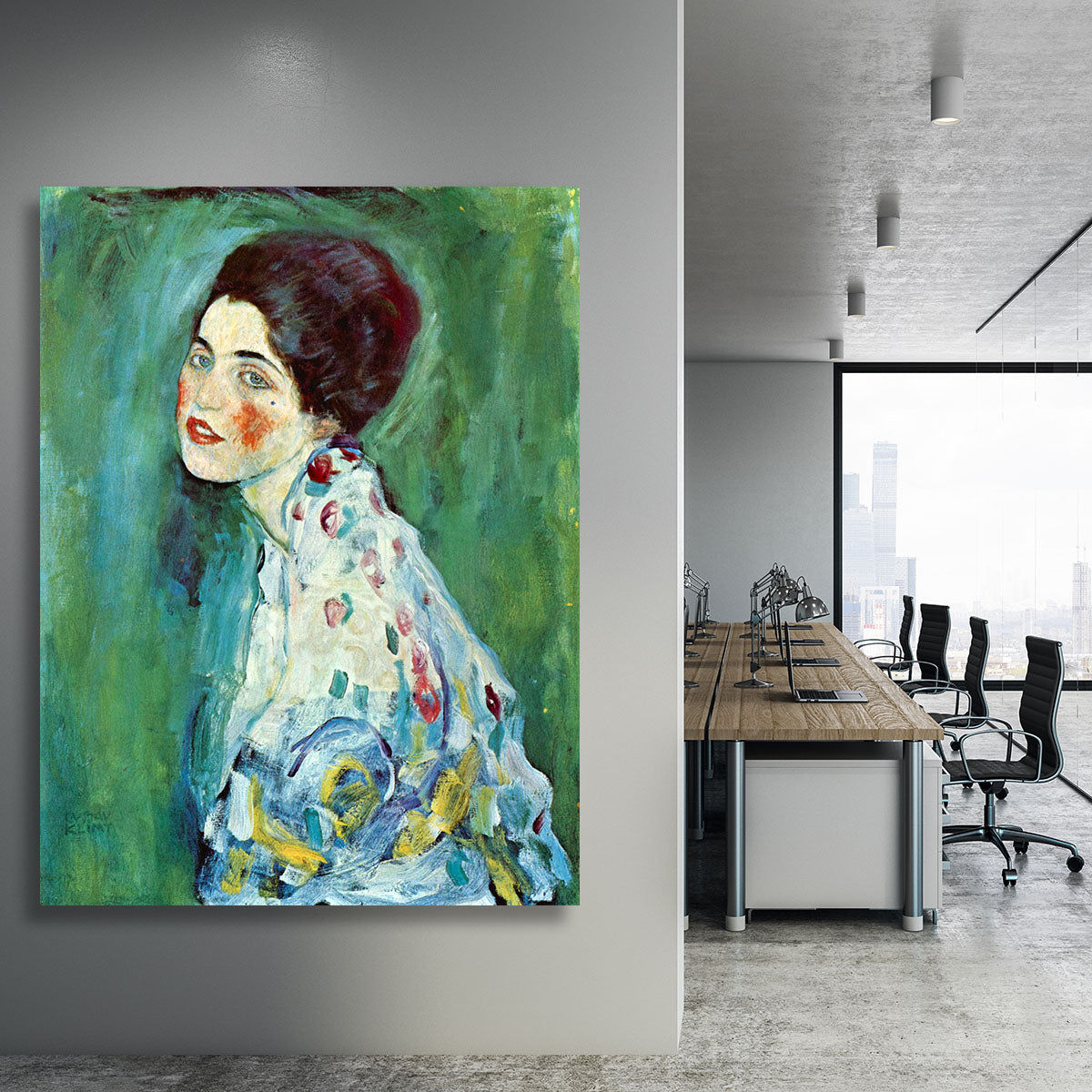 Portrait of a Lady by Klimt Canvas Print or Poster - Canvas Art Rocks - 3