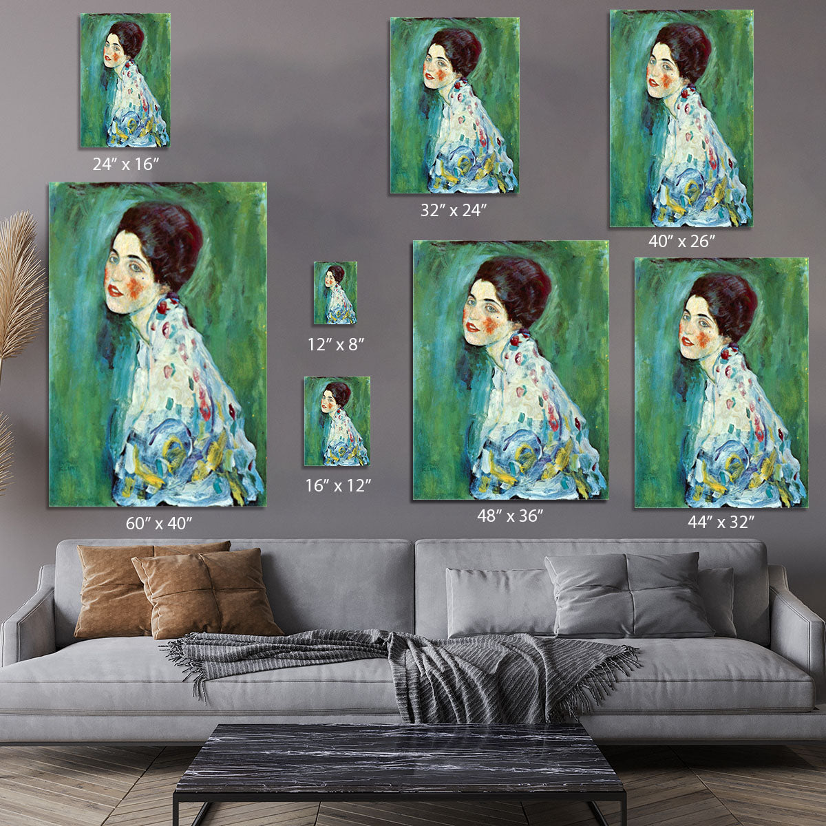 Portrait of a Lady by Klimt Canvas Print or Poster - Canvas Art Rocks - 7