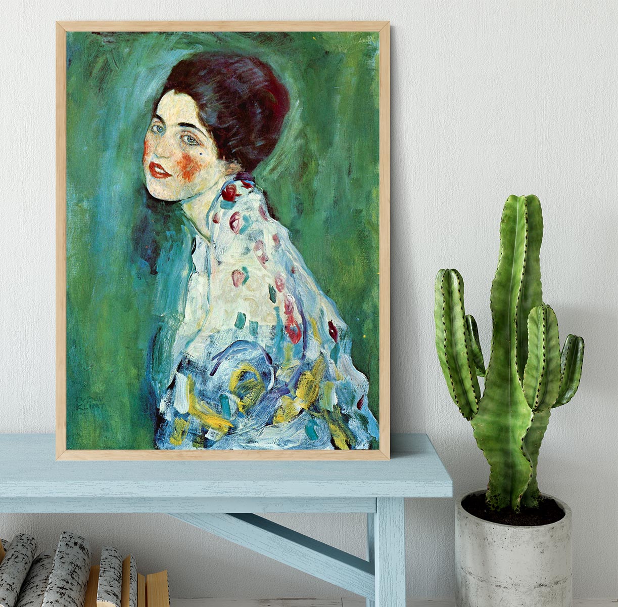 Portrait of a Lady by Klimt Framed Print - Canvas Art Rocks - 4