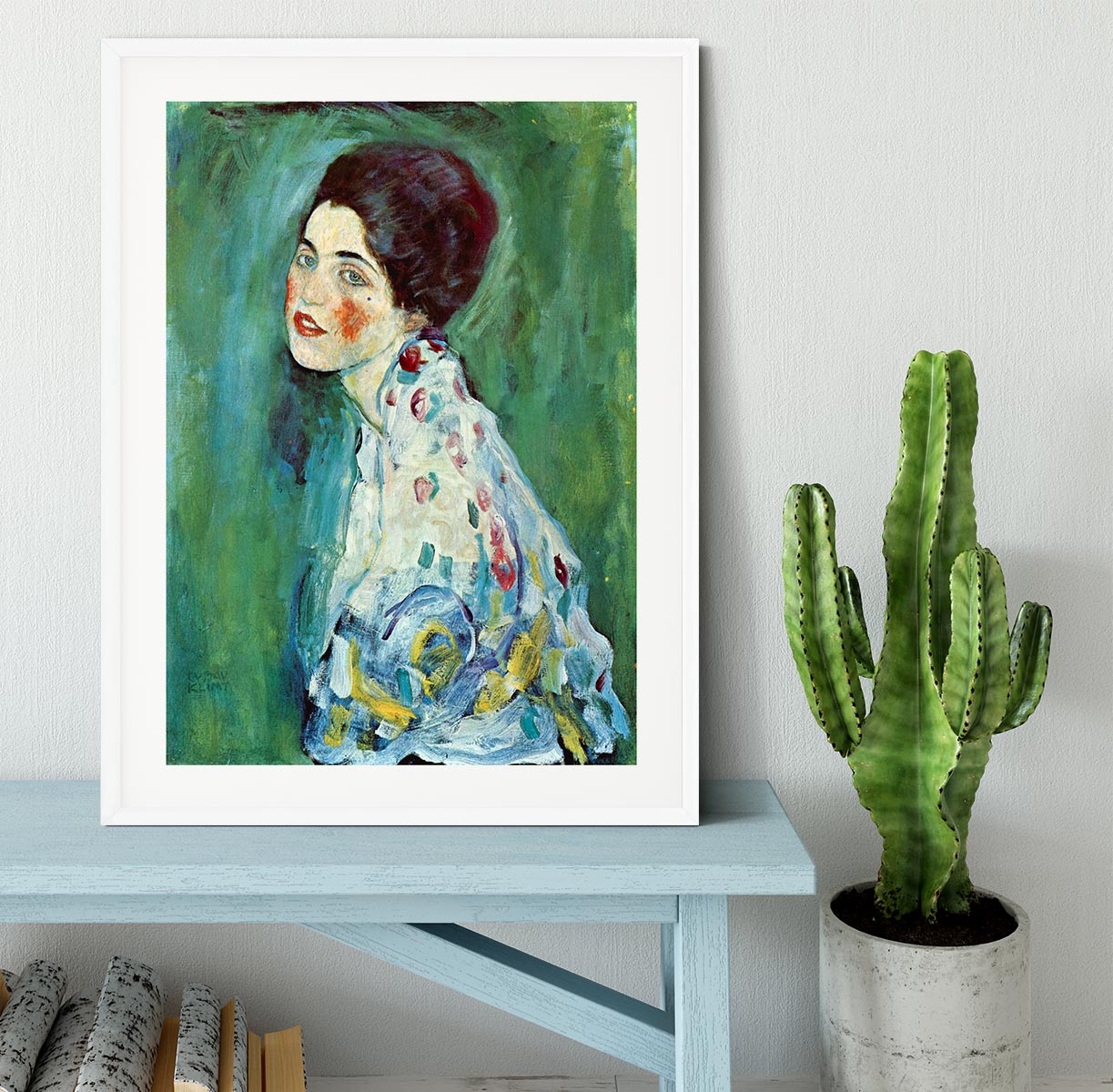 Portrait of a Lady by Klimt Framed Print - Canvas Art Rocks - 5