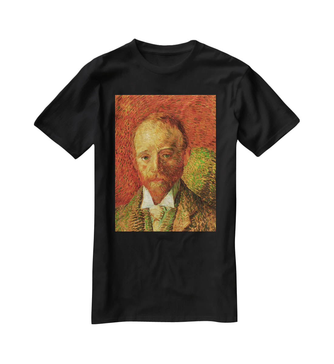 Portrait of the Art Dealer Alexander Reid by Van Gogh T-Shirt - Canvas Art Rocks - 1