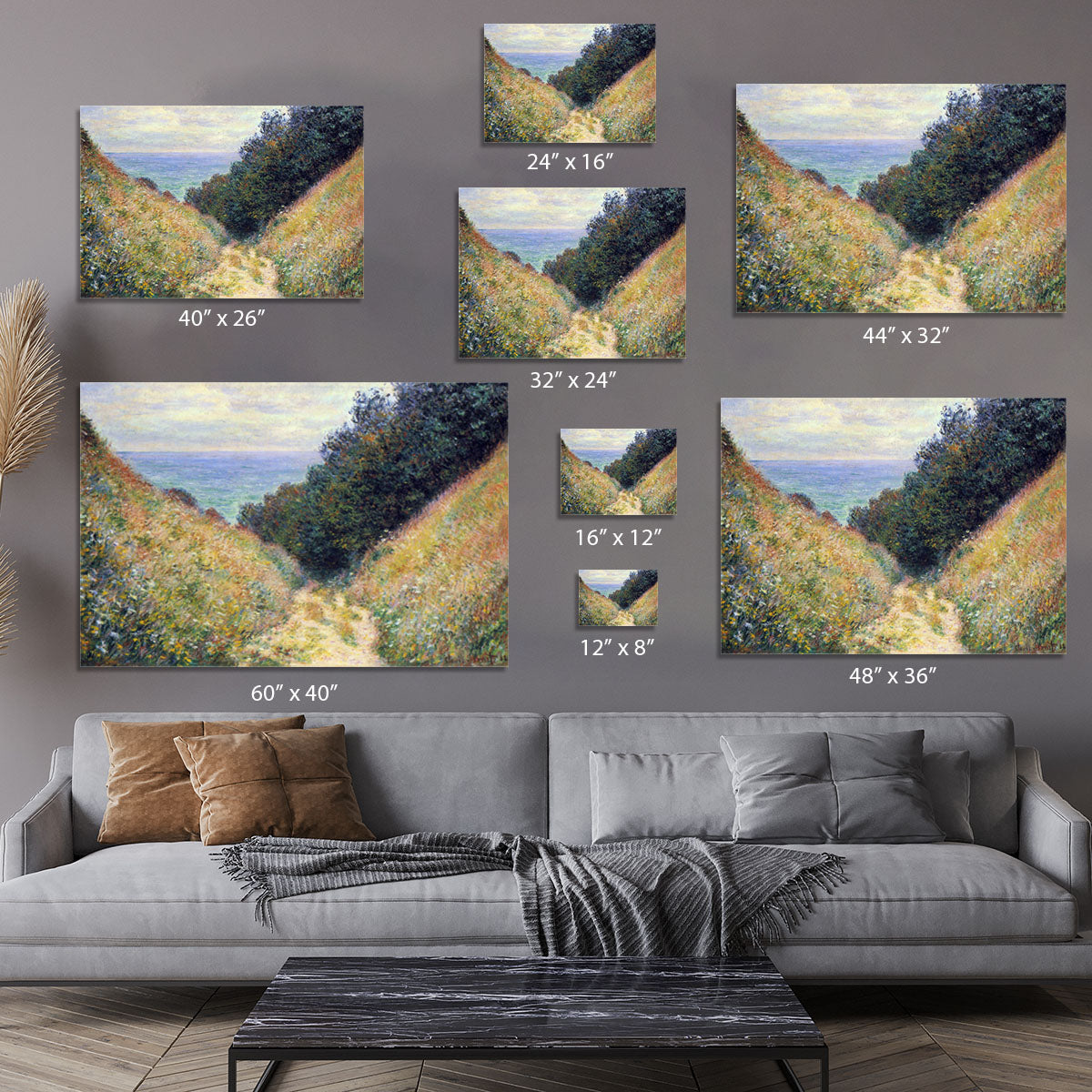 Pourville 1 by Monet Canvas Print or Poster - Canvas Art Rocks - 7