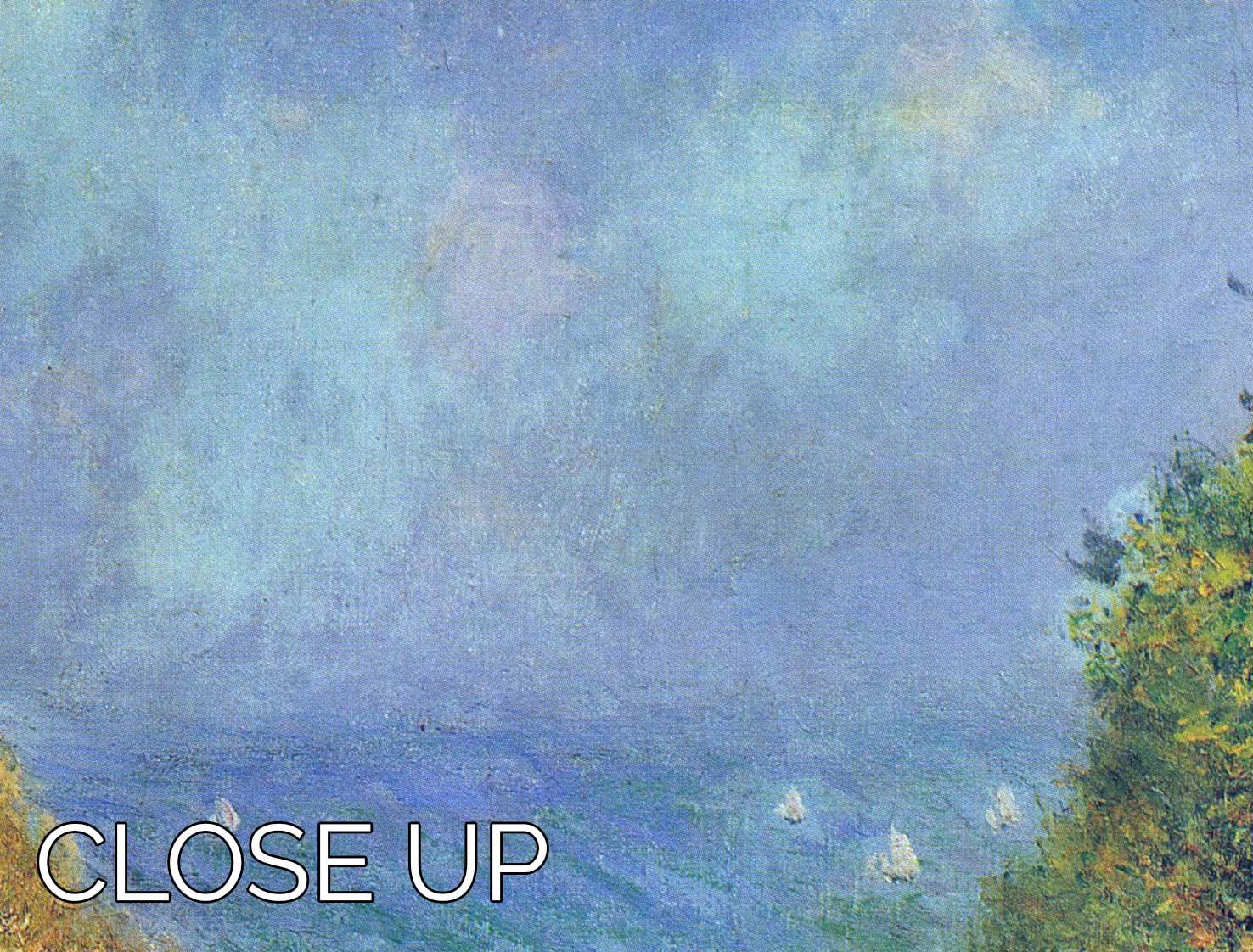 Pourville 2 by Monet 3 Split Panel Canvas Print - Canvas Art Rocks - 3