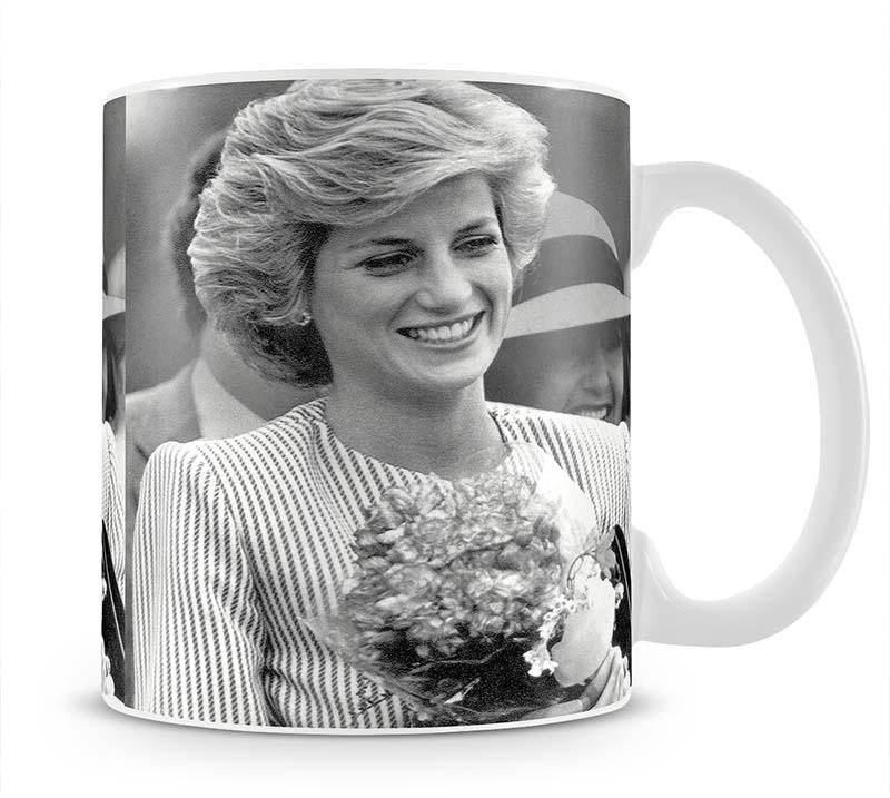 Princess Diana walkabout in Puckapunyal near Melbourne Mug - Canvas Art Rocks - 1