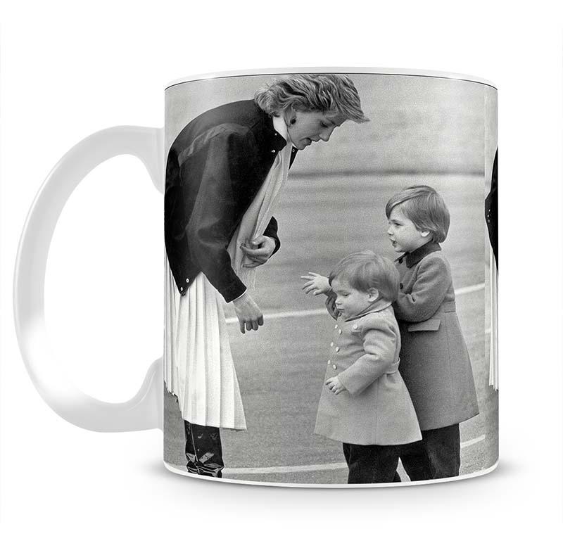 Princess Diana with little Prince Harry and Prince William Mug - Canvas Art Rocks - 2
