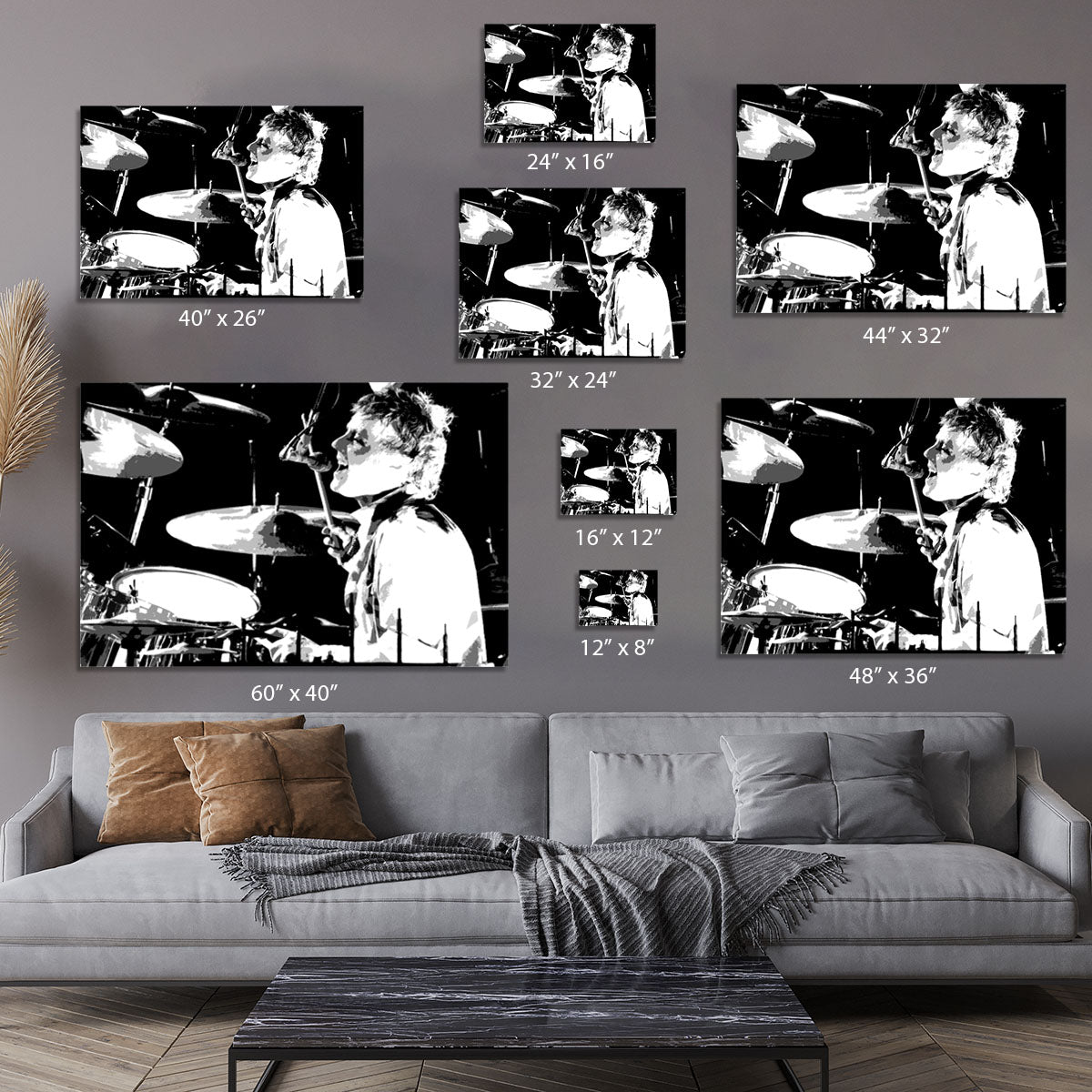 Queen Drummer Roger Taylor Pop Art Canvas Print or Poster - Canvas Art Rocks - 7