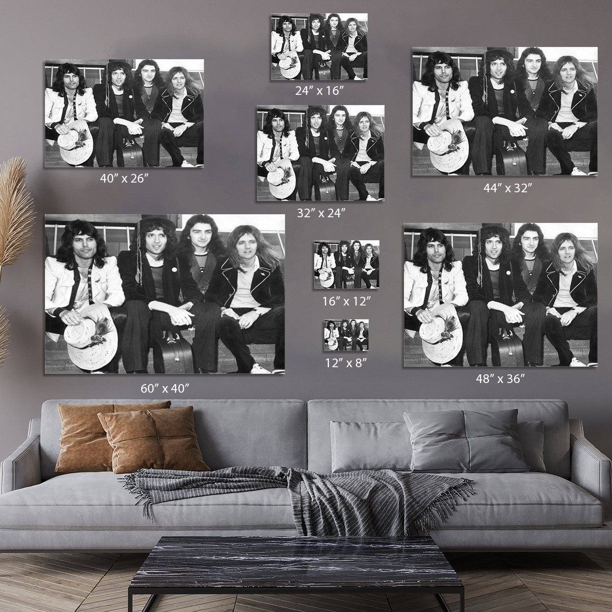 Queen in 1974 Canvas Print or Poster - Canvas Art Rocks - 7