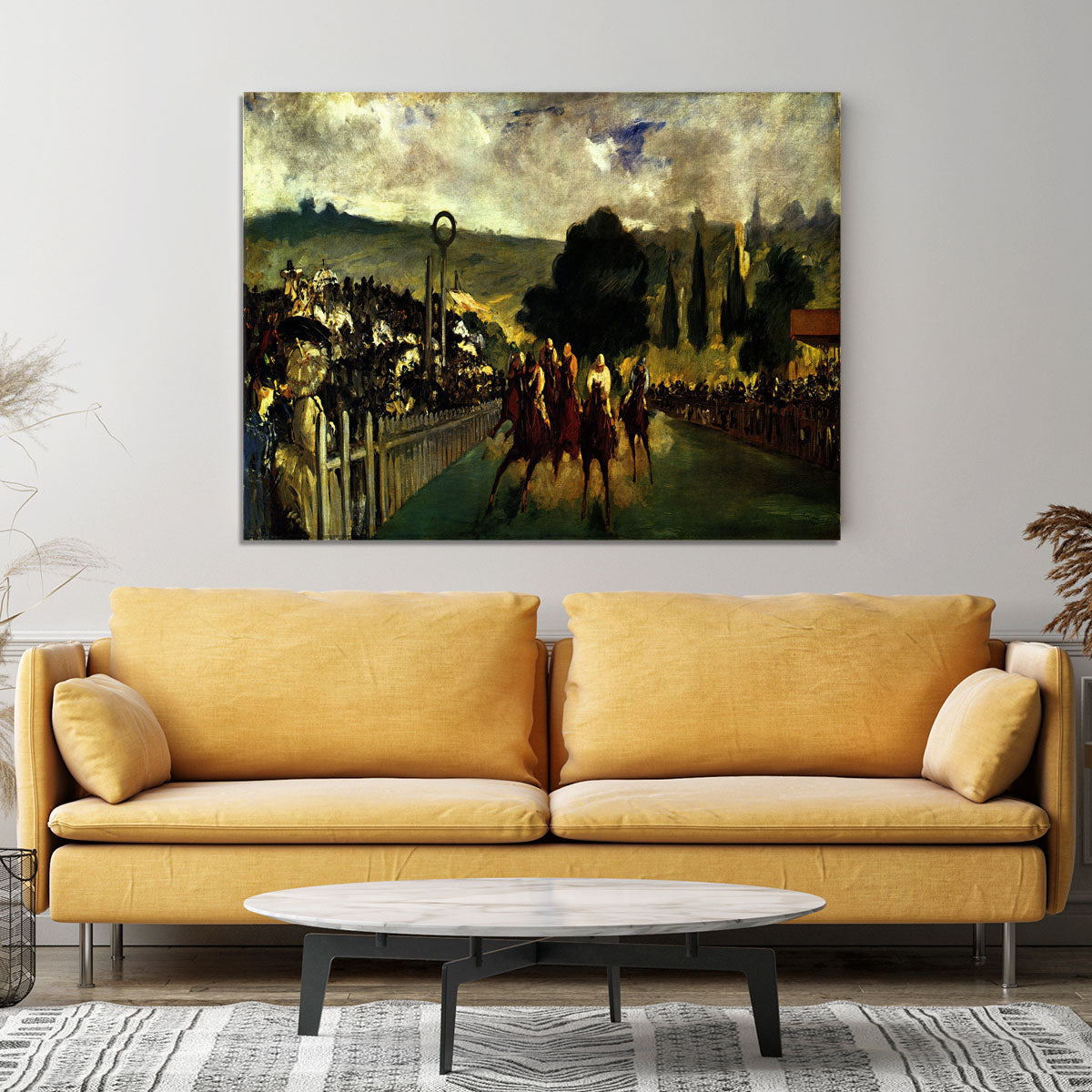 Race at Longchamp by Manet Canvas Print or Poster - Canvas Art Rocks - 4
