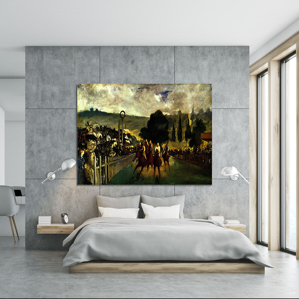 Race at Longchamp by Manet Canvas Print or Poster - Canvas Art Rocks - 5