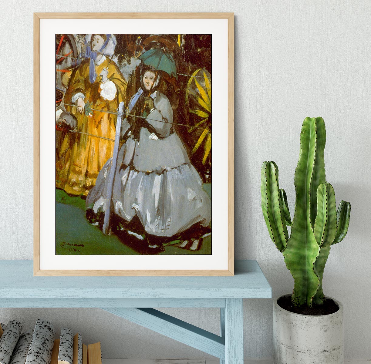 Racecourse by Manet Framed Print - Canvas Art Rocks - 3