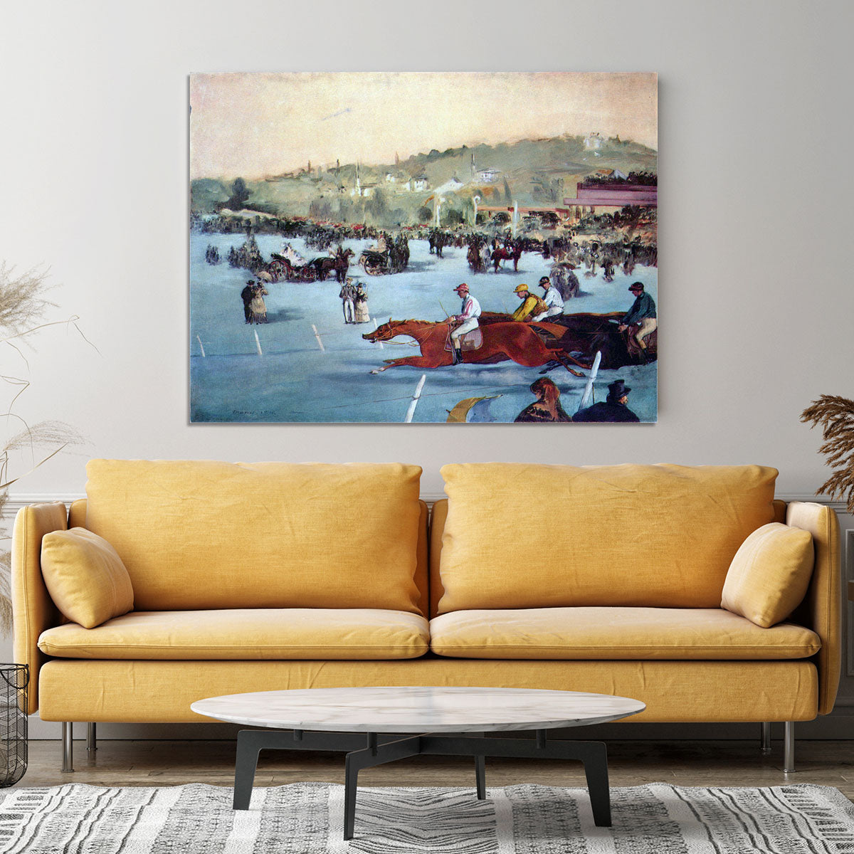 Races at the Bois de Boulogne by Manet Canvas Print or Poster - Canvas Art Rocks - 4