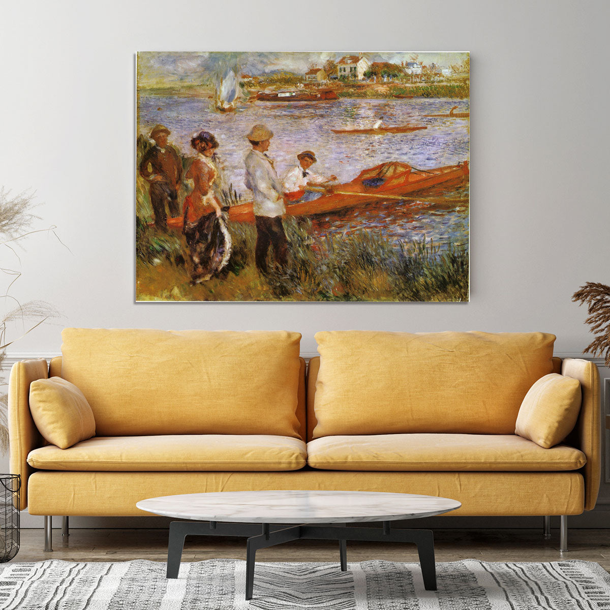 Rameurs A Chatou 1879 by Manet Canvas Print or Poster - Canvas Art Rocks - 4